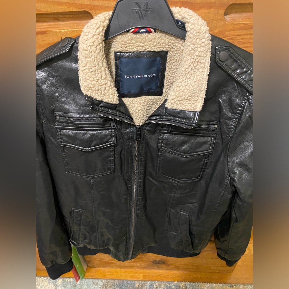 Tommy Hilfiger Black Leather Jacket